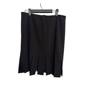 2/$30 White House Black 6 Market Black Pleated A-Line Skirt